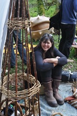 Emma enjoing a woodland event